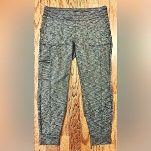 ATHLETA - COMFY JOGGERS in Grey & Black Marled Yarns🩶🖤 (Size: Large) **NWOT!!🎁**